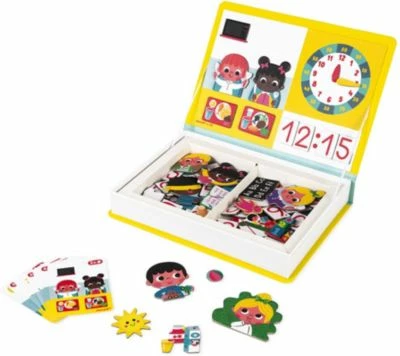 Janod Magnetbuch Lerne Die Uhr 3 Janod Magnetbuch Lerne Die Uhr