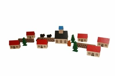 Holzspielzeug Spielzeugdorf Mit Kirche Im Beutel 3 Holzspielzeug Spielzeugdorf Mit Kirche Im Beutel
