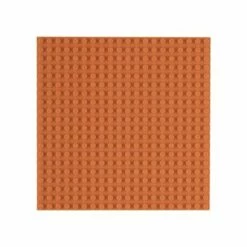 Stapelbare Bauplatte (16 X 16 Cm, 20 X 20 Noppen), Helbraun, 4er-Pack