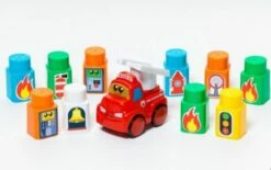 Molto Faltbare Feuerwache Mit 10 Bausteinen Und Elektroauto -Siku-Shop 22871999 04