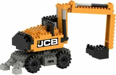 BRIXIES 3D-Bausatz JCB Bagger, 268 Ministeine, Inkl. Aufbauanleitung, Geschenkbox 5 BRIXIES 3D-Bausatz JCB Bagger, 268 Ministeine, Inkl. Aufbauanleitung, Geschenkbox – Bild 3