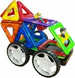 MAGNIKON Magnetische Bausteine “Das Mondauto” - Magnetbau-Set 40-teilig, Magnetbausteine, Ideal Als Konstruktionsspielzeug Zur Förderung Von Kreativität & Motorik, Spielzeug Für Kinder Ab 3 Jahre -Siku-Shop 26578555 06