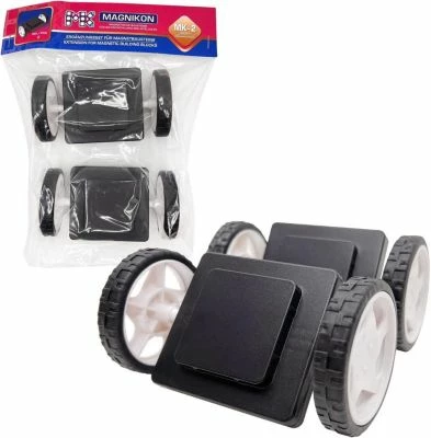 MAGNIKON 2 Stück Magnet Click-Räder Für Magnetische Bausteine, Ergänzungsset, Zusatzteile, Standardgröße 3 MAGNIKON 2 Stück Magnet Click-Räder Für Magnetische Bausteine, Ergänzungsset, Zusatzteile, Standardgröße