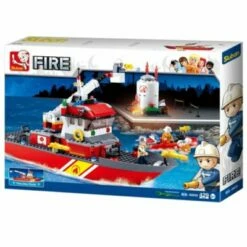 Sluban Klemmbausteine Löschboot Mit Öltank (405 Teile)