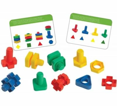 Edushape Muttern Und Schrauben - 144 Stück 4 Edushape Muttern Und Schrauben - 144 Stück – Bild 2