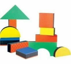 Edushape Jumbo-texturierte Blöcke : 16 Stück