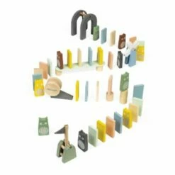 Janod - 28 Holzdominos Kollektion Sweet Cocoon - Baby- Und Kleinkindspielzeug Farbe Auf Wasserbasis - Geschicklichkeitsspiel Entwicklung Von Feinmotorik Und Konzentration - Ab 3 Jahren, J04404 -Siku-Shop 29005907 03