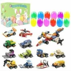 Vicabo Ostereier Mit Mini Spielzeugautos Bausteine Für Kinder
