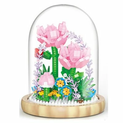 Vicabo Blumenstrauß Baustein In Glas Konstruktionsspielzeug Für Kinder 3 Vicabo Blumenstrauß Baustein In Glas Konstruktionsspielzeug Für Kinder