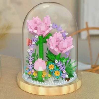 Vicabo Blumenstrauß Baustein In Glas Konstruktionsspielzeug Für Kinder 5 Vicabo Blumenstrauß Baustein In Glas Konstruktionsspielzeug Für Kinder – Bild 3