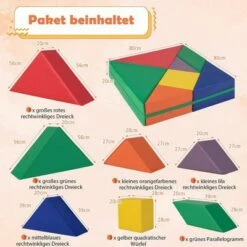 COSTWAY® 7 Tlg. Softbausteine Schaumstoffbausteine Bauklötze -Siku-Shop 29631036 06