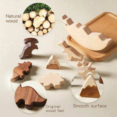 Brighten Lernspielzeug Für Kinder Jenga-Bausteine Für Dinosaurier-Kinder 7 Brighten Lernspielzeug Für Kinder Jenga-Bausteine Für Dinosaurier-Kinder – Bild 5