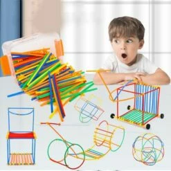 Debuy Spleißspielzeug Für Kinder DIY Strohbausteine -Siku-Shop 29747567 03