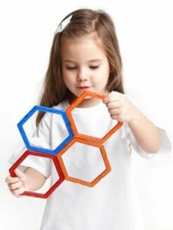 MAGNIKON Magnetische Bausteine Sechsecke, 4 Stk. Ersatzteile, Kleines Set -Siku-Shop 29814204 03