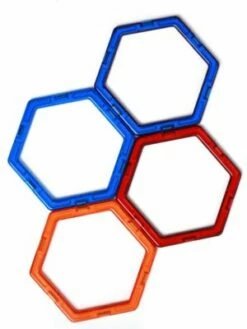 MAGNIKON Magnetische Bausteine Sechsecke, 4 Stk. Ersatzteile, Kleines Set -Siku-Shop 29814204 04