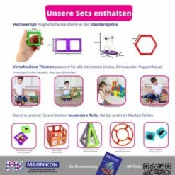MAGNIKON Magnetische Bausteine Rhombus, 4 Stk. , Ersatzteile, Kleines Set -Siku-Shop 29864324 04