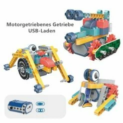 Syntek DIY Elektrische Wissenschafts- Und Bildungsbausteine Zusammengebaute Kinderspielzeuge Mit Mechanischen Getrieben Lernspielzeug Für Kinder Mit Großen Partikelbausteinen -Siku-Shop 30483066 04
