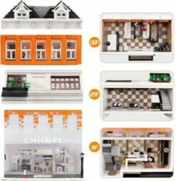 MOULD KING Konstruktionsspielsteine 16021 Architektur Geschäfte MOC Klemmbausteine 3800 Teile -Siku-Shop 30638010 03