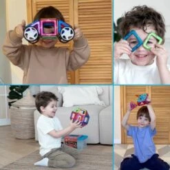 MAGNIKON Magnetische Bausteine “Der Baumeister” - Magnetbau-Set 118-teilig, Magnetbausteine, Ideal Als Konstruktionsspielzeug Zur Förderung Von Kreativität & Motorik, Spielzeug Für Kinder Ab 3 Jahre -Siku-Shop 30797107 03