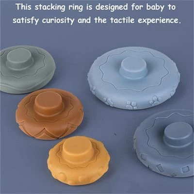 SHAOKE Kleinkind Blöcke Stapeln Pädagogisches Spielzeug Lernspielzeug Für Kinder Aus Weichem Kautschukbaustein Bausteine 4 SHAOKE Kleinkind Blöcke Stapeln Pädagogisches Spielzeug Lernspielzeug Für Kinder Aus Weichem Kautschukbaustein Bausteine – Bild 2