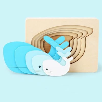 Epik Mehrschichtige 3D-Puzzle-Blöcke Holzpuzzle Aus Fünf Schichten Mit Cartoon-Tieren 5 Epik Mehrschichtige 3D-Puzzle-Blöcke Holzpuzzle Aus Fünf Schichten Mit Cartoon-Tieren – Bild 3