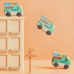 Debuy GmbH Spielzeugautoblöcke Frühes Lernen Bauklotzspielzeug -Siku-Shop 31390210 03