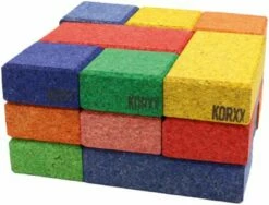 KORXX Korkbausteine Cuboid Mix Color, 19 Stk.