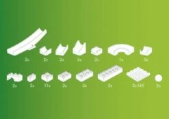 Hubelino Hubbelino - Kugelbahn Wippe Ergänzung, 45-tlg. -Siku-Shop 8300904 03