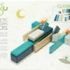 TEGU 5700509 Magnetisches Holzset Blau, 24 Teile